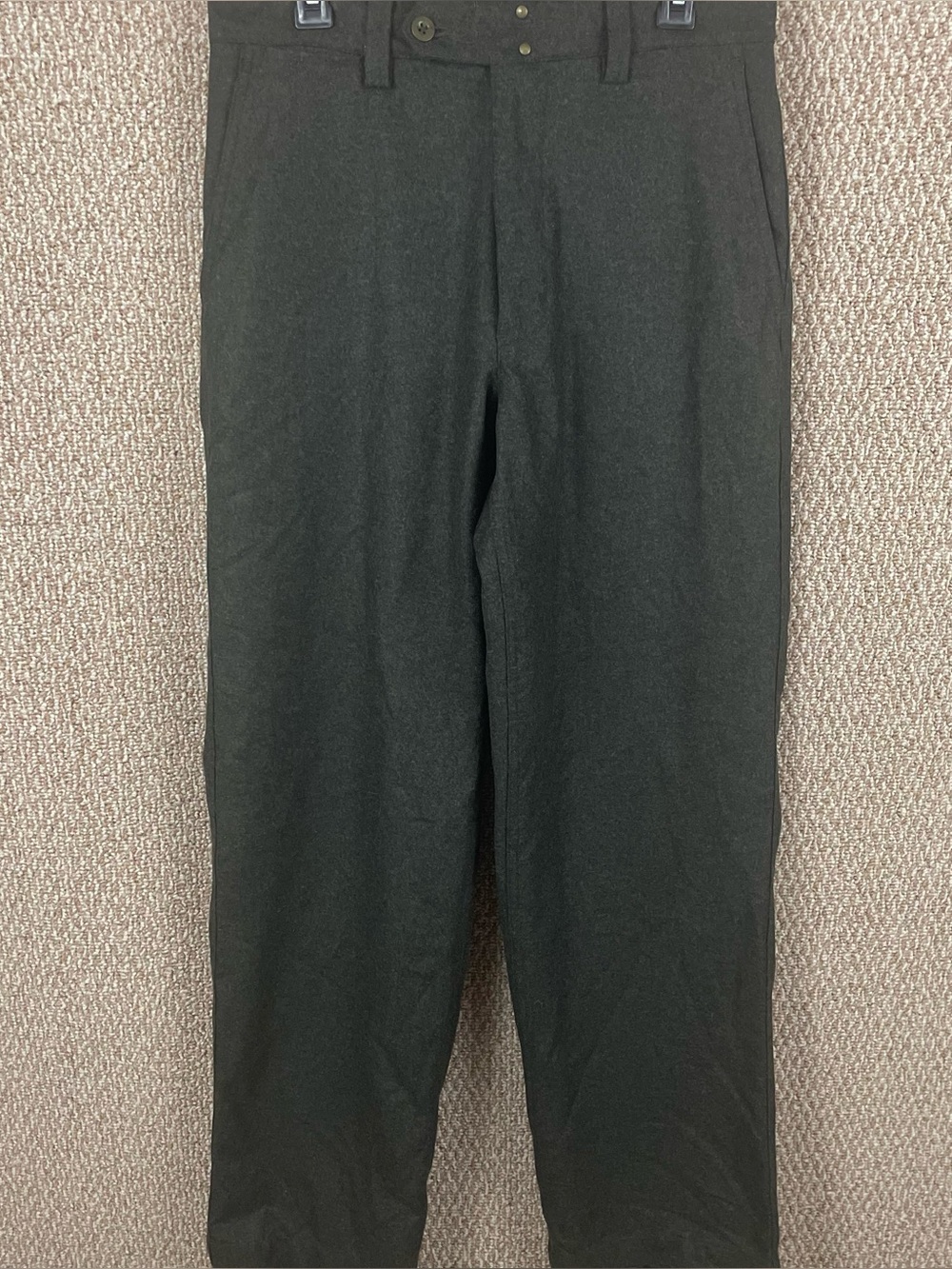 Vintage Gap Wool Blend Dress Pants Men 32x32 Gray Flat Front Work Business 183
